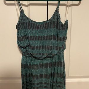 Lush Teal/Black Maxi Dress